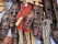 Masks and knives handmade