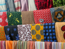Tissus colorés